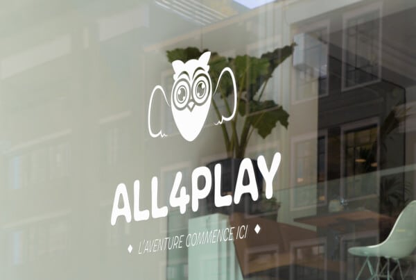 Découvrez la nouvelle identité visuelle d'All4play, créée par NRV, agence charte graphique Toulouse : logo distinctif, charte graphique et supports dynamiques.